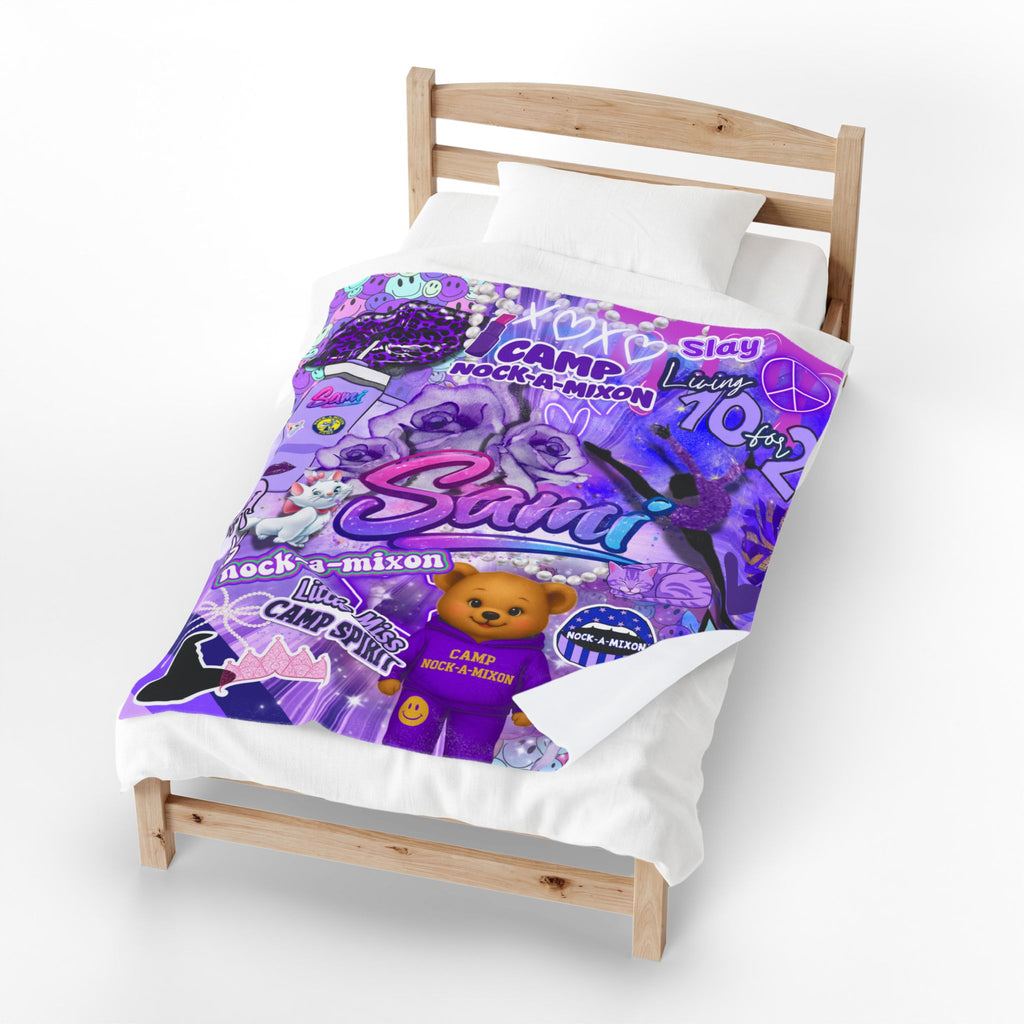 Favorite Color Personalized Blankets - Purple