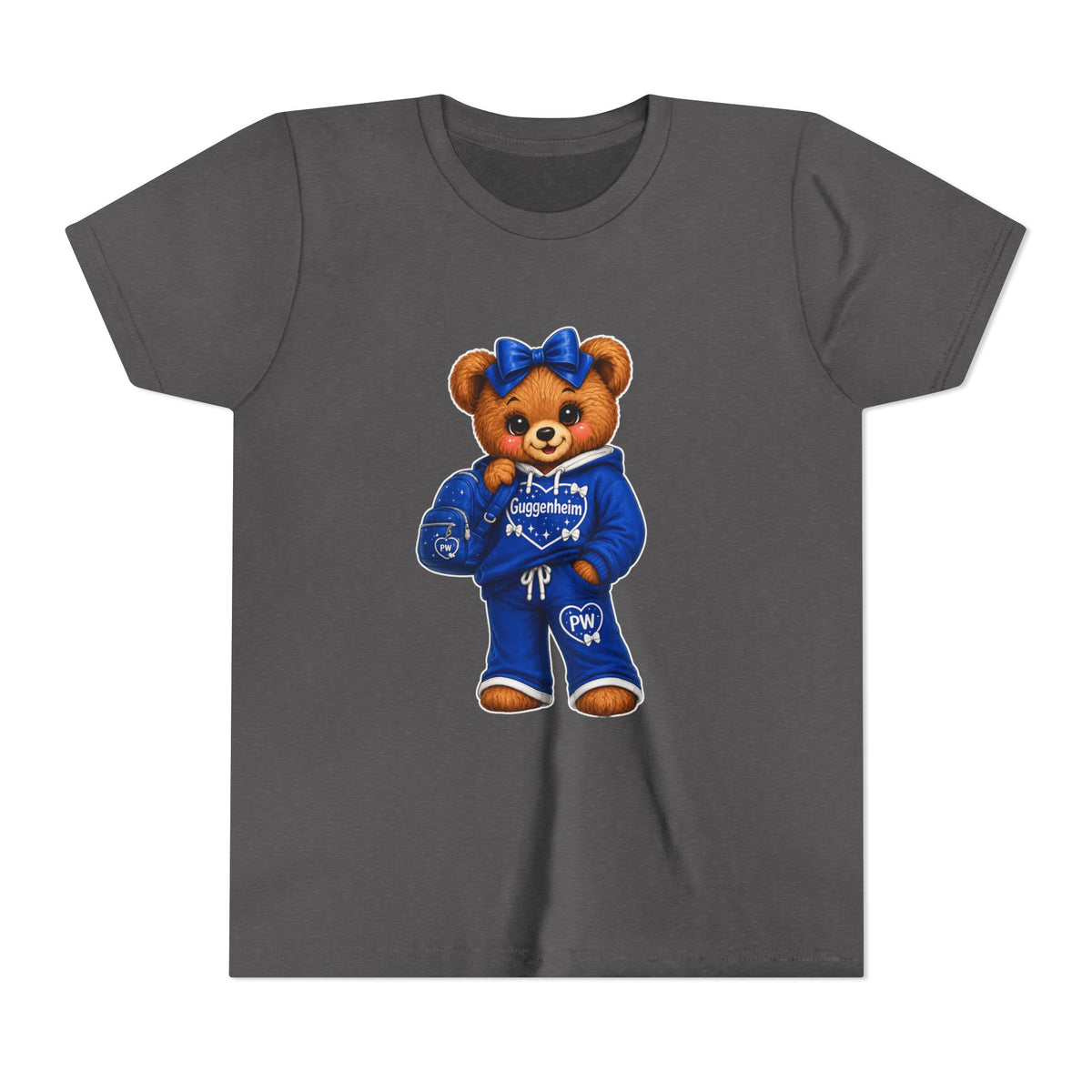Kids Teddy School Bear Tee — Personalize for Your School/Camp or Team name and colors!
