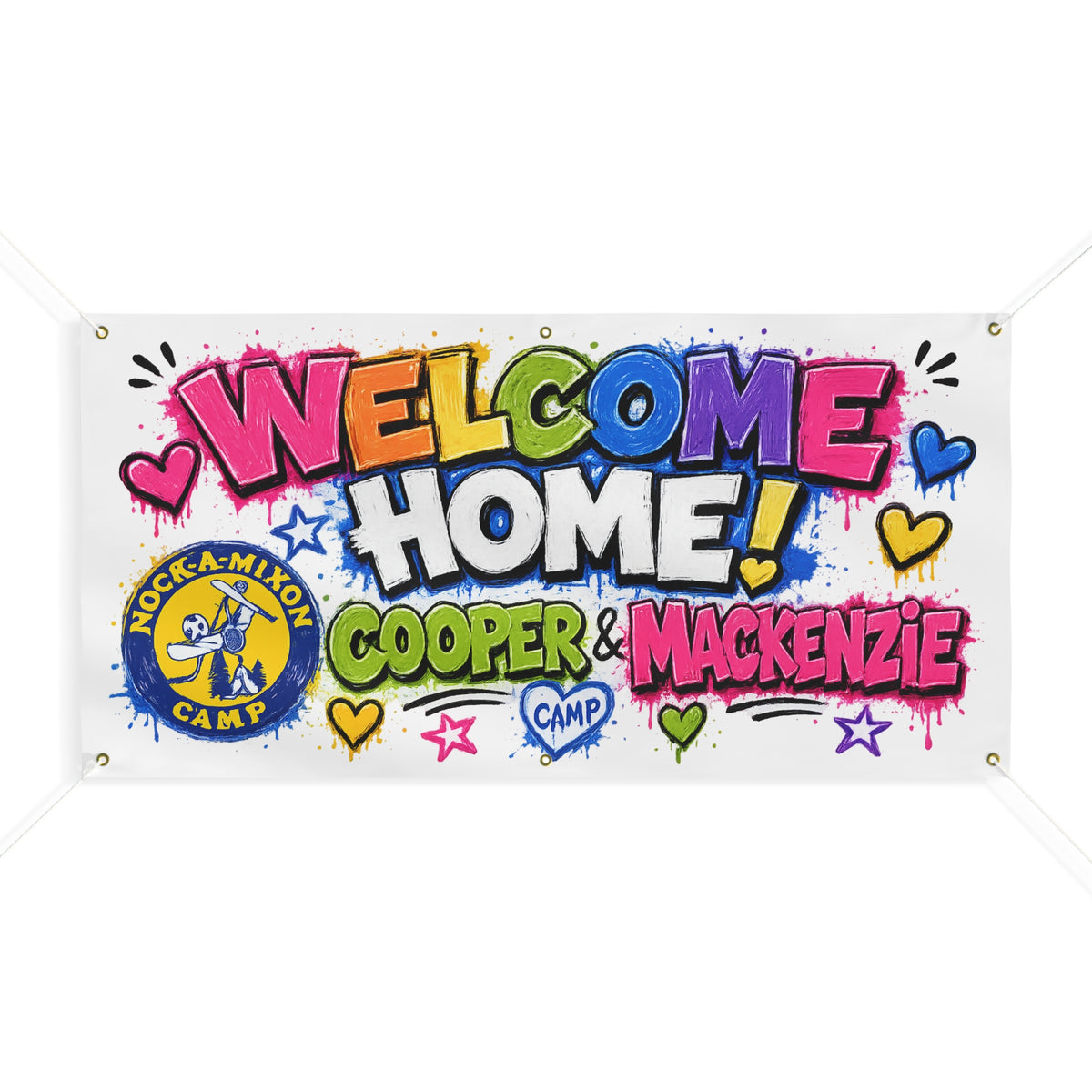 Personalized Welcome Home Banner example