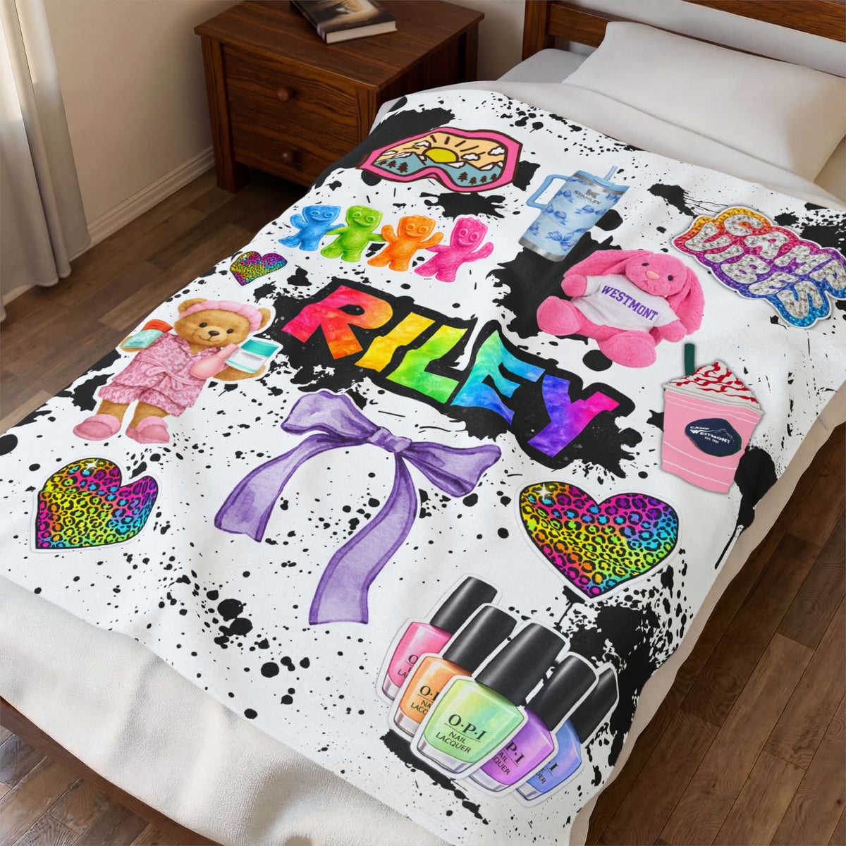 Personalized Favorite Things Blanket — Minimalist