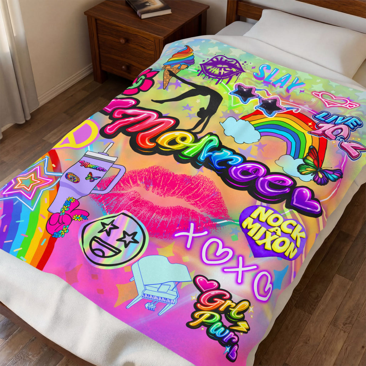 Favorite Things Rainbow Pop! Personalized Blanket