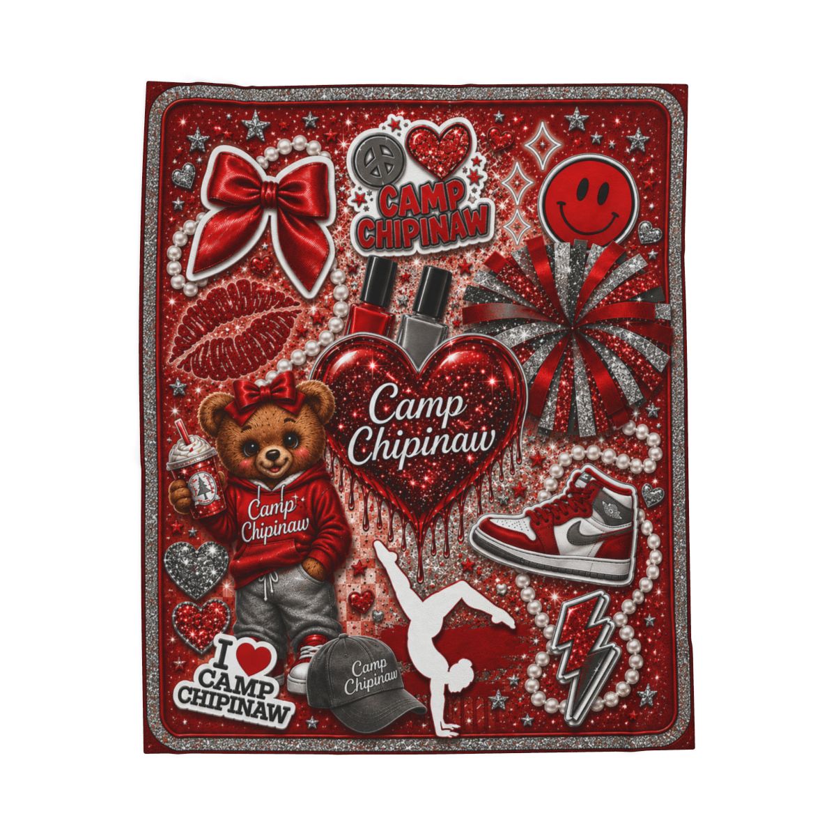Camp Spirit Personalized Blanket - I Heart Camp