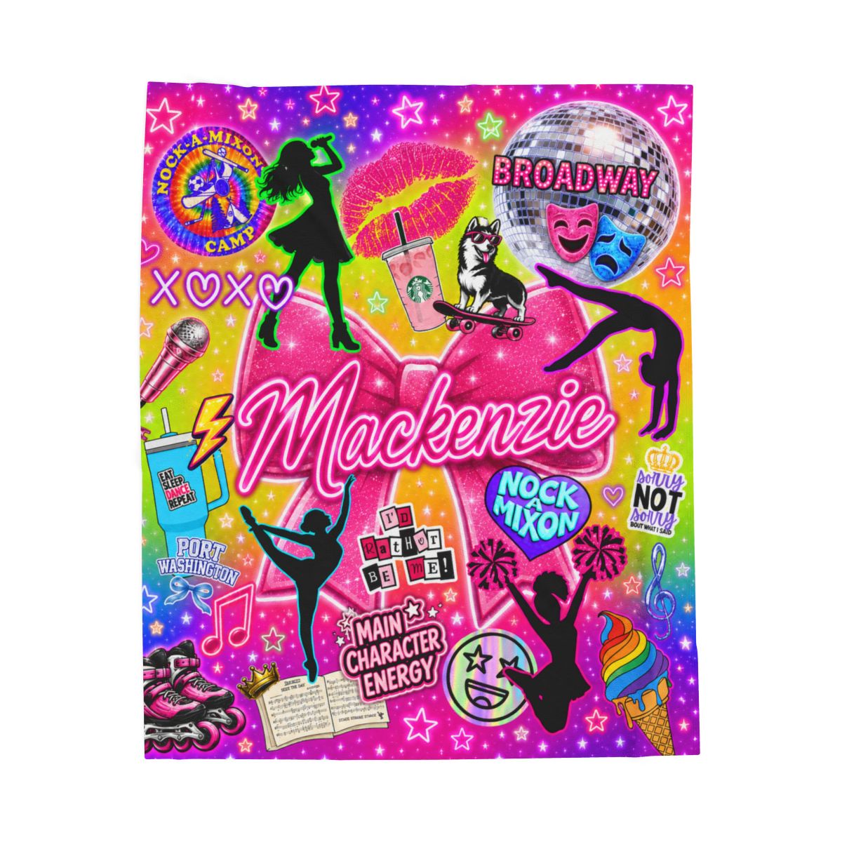 Favorite Things Rainbow Pop! Personalized Blanket