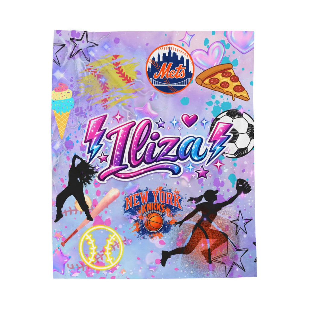 Favorite Color Personalized Blankets - Purple