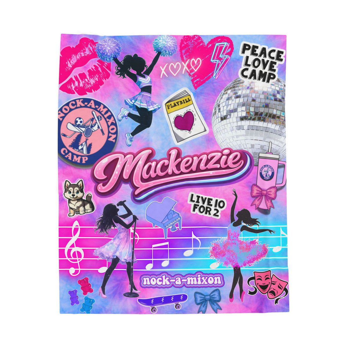 Favorite Hobbies Blanket - Singing, Dance, Cheer, Theatre, Flag Football & more