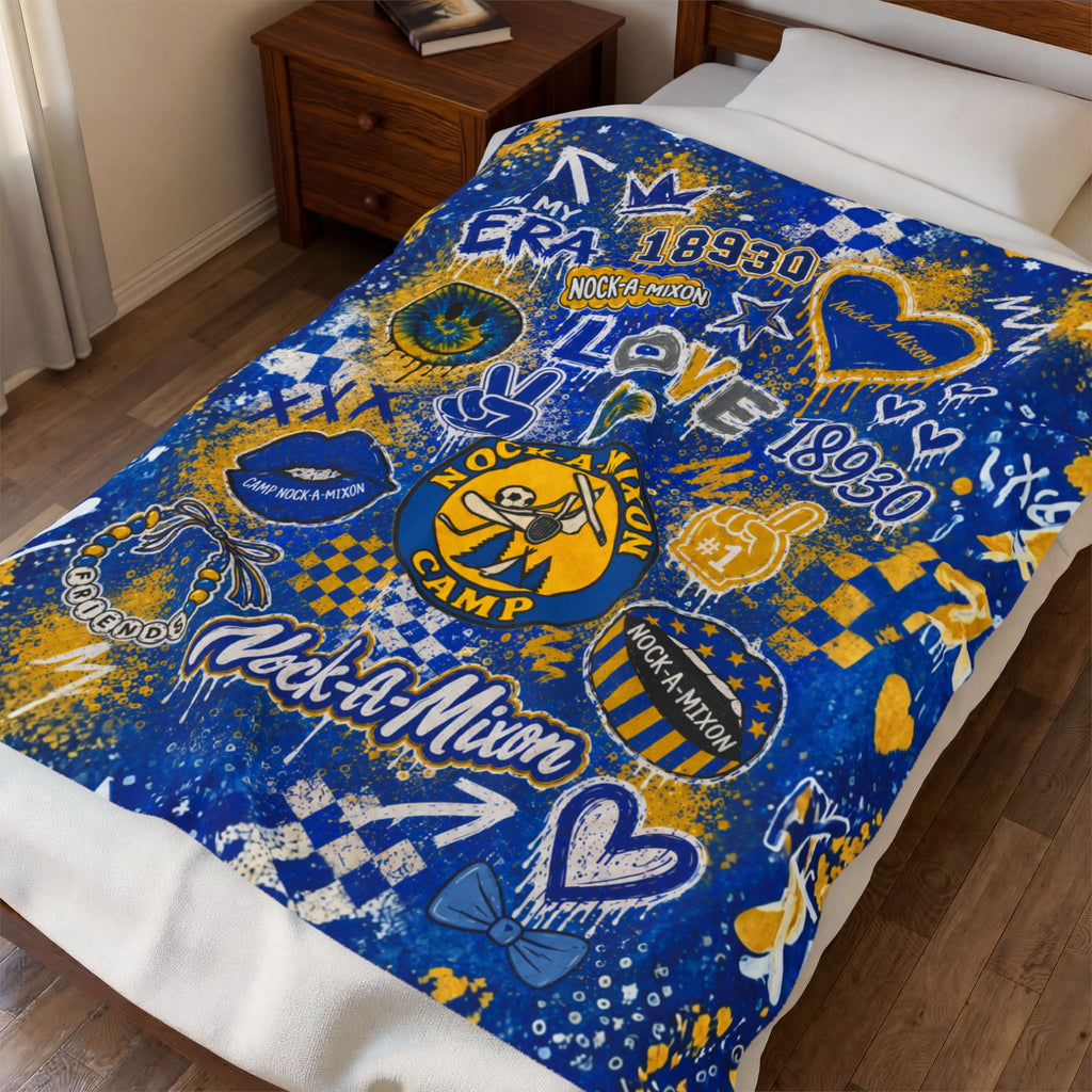 Personalized Camp Spirit Blanket - Graffiti