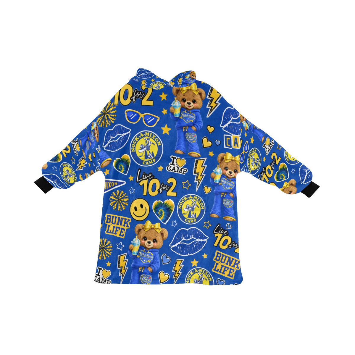 Personalized Camp Blanket Hoodie - Nock-A-Mixon design