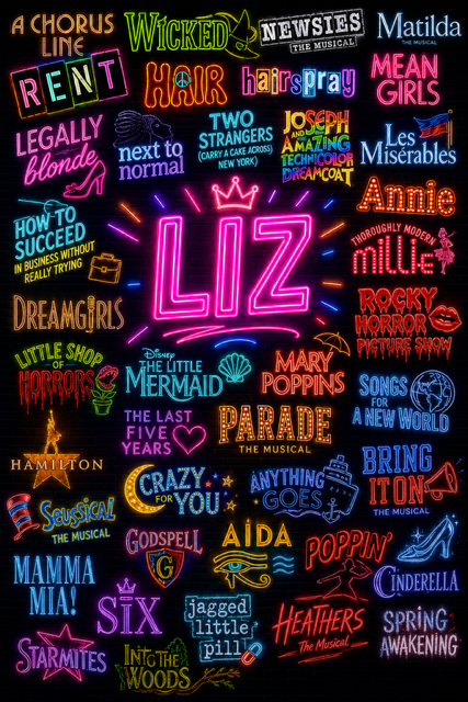 Musical Theatre Edition Personalized Blankets